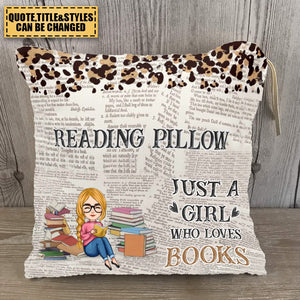 Just One More Chapter - Personalized Pocket Pillow