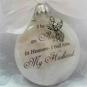 Beautiful ornaments feather ball - Angel In Heaven Memorial Ornament