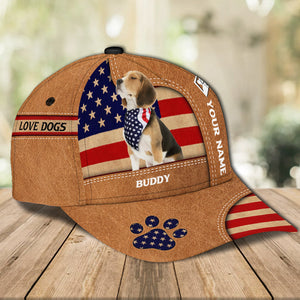 Gift for Dogs Lover - Dog Personalized Classic Cap - Funny Dog Gift For Independence Day