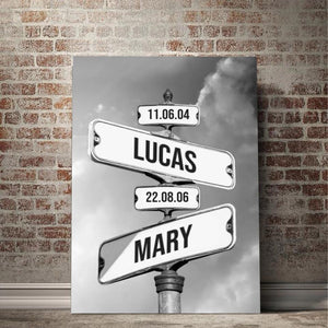 Where Love Never Ends - Family Personalized Custom Vertical Canvas