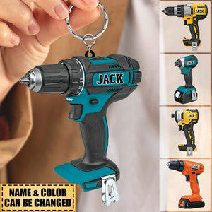 Personalized Power Tool Acrylic Keychain