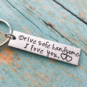 Couple Keychain Valentine's Day Gift "I Met You I Liked you I Love You I'm Keeping You"