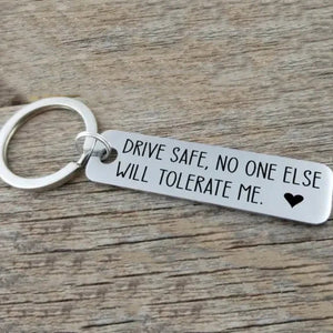 Couple Keychain Valentine's Day Gift "I Met You I Liked you I Love You I'm Keeping You"