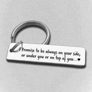 Couple Keychain Valentine's Day Gift "I Met You I Liked you I Love You I'm Keeping You"