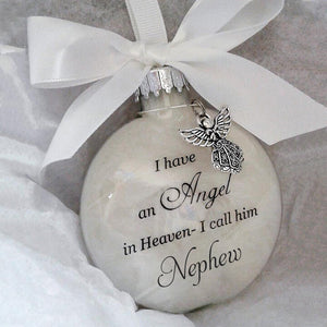 Beautiful ornaments feather ball - Angel In Heaven Memorial Ornament