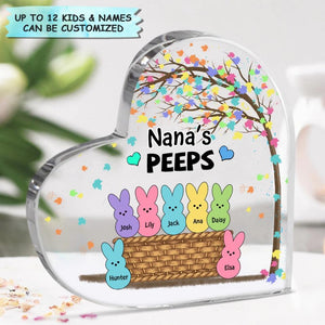 Grandma's Peeps - Gift For Grandma - Personalized Acrylic Plaque