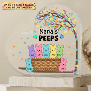 Grandma's Peeps - Gift For Grandma - Personalized Acrylic Plaque