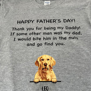 Thank You Being Daddy Dog Dad Shirt - Gift for Dog Lover