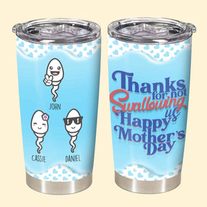 Thanks For Not Swallowing Us - Personalized Tumbler