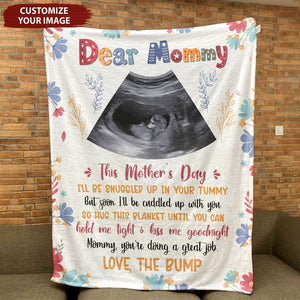 Mommy, You're Doing A Great Job - Personalized Blanket - Gift For First Mom