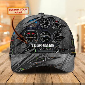 Personalized Name Classic Cap, Personalized Gift for Pilot